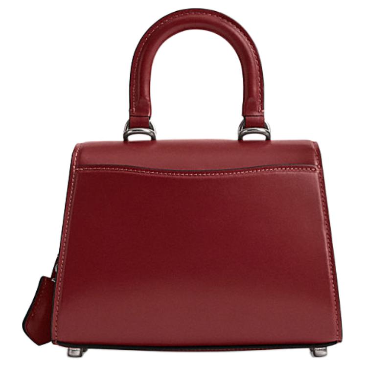 Coach Sammy 22 Solid Color Logo Lock Closure Protection Bag Women Handbags Burgundy CQ002-LHC6K