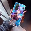 Genshin Impact Ganyu Phone Case For Xiaomi Redmi Note 10 11 12 13 14 15 Pro Plus 11S 12S 14S 11T 11E 10S Soft TPU Back Cover Red