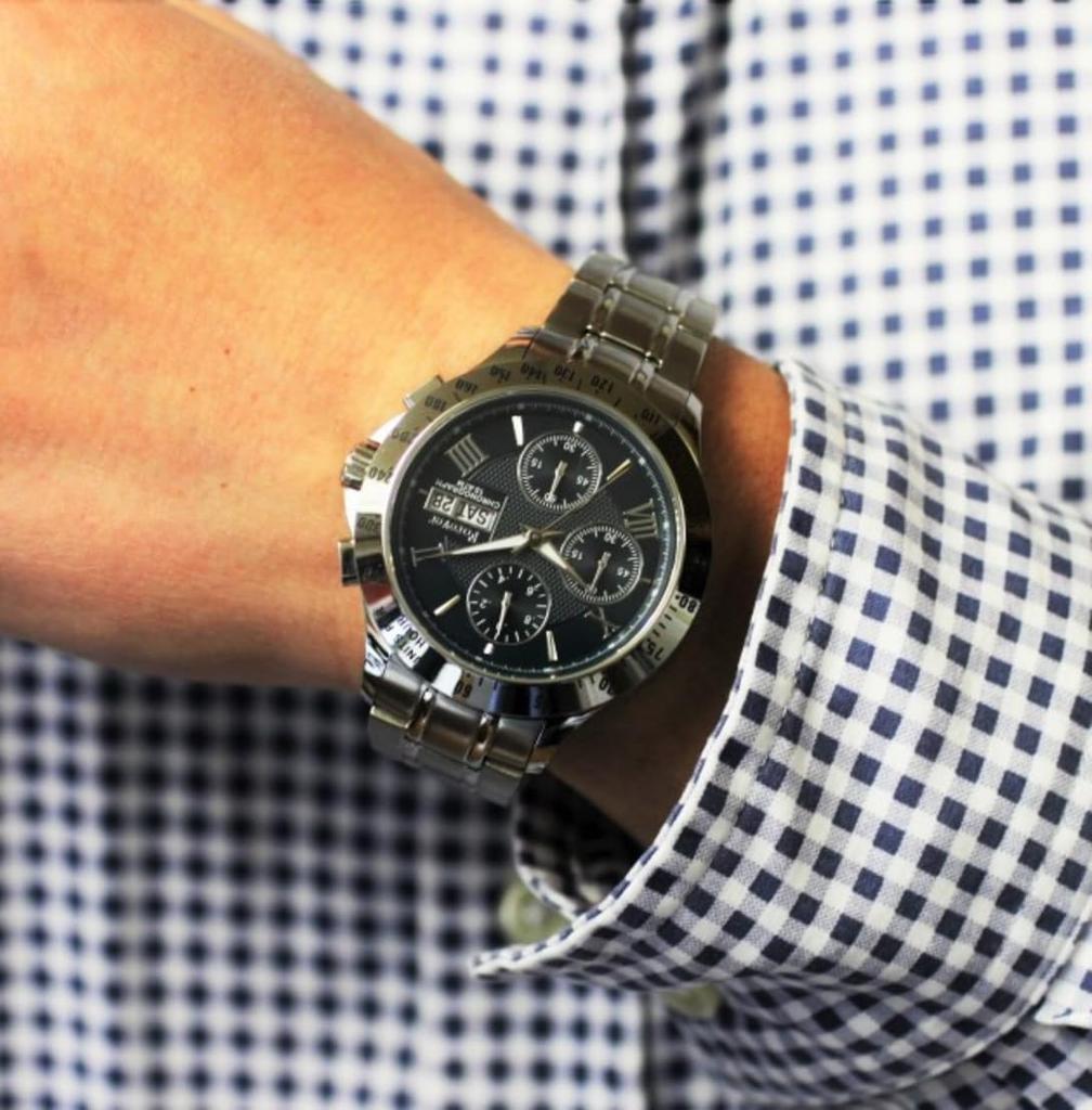 FOREVER Chronograph Prestigious Piece for the Valuable Chronograph with 10 ATM Water Day of the and Tachymeter FOREVER [A Man] High-Speed 1/20-Second