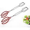 2Pcs Stainless Steel BBQ Barbecue Scissors Tongs Kitchen Buffet Pliers