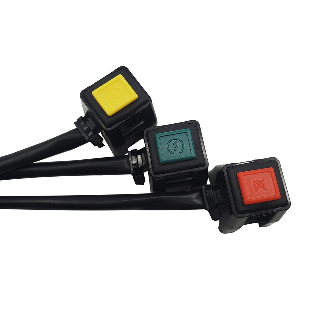 Motorcycle Square Button Switch ON/OFF Engine Starter Kill Handlebar Ignition For KTM YAMAHA HONDA Motorbike Universal Part