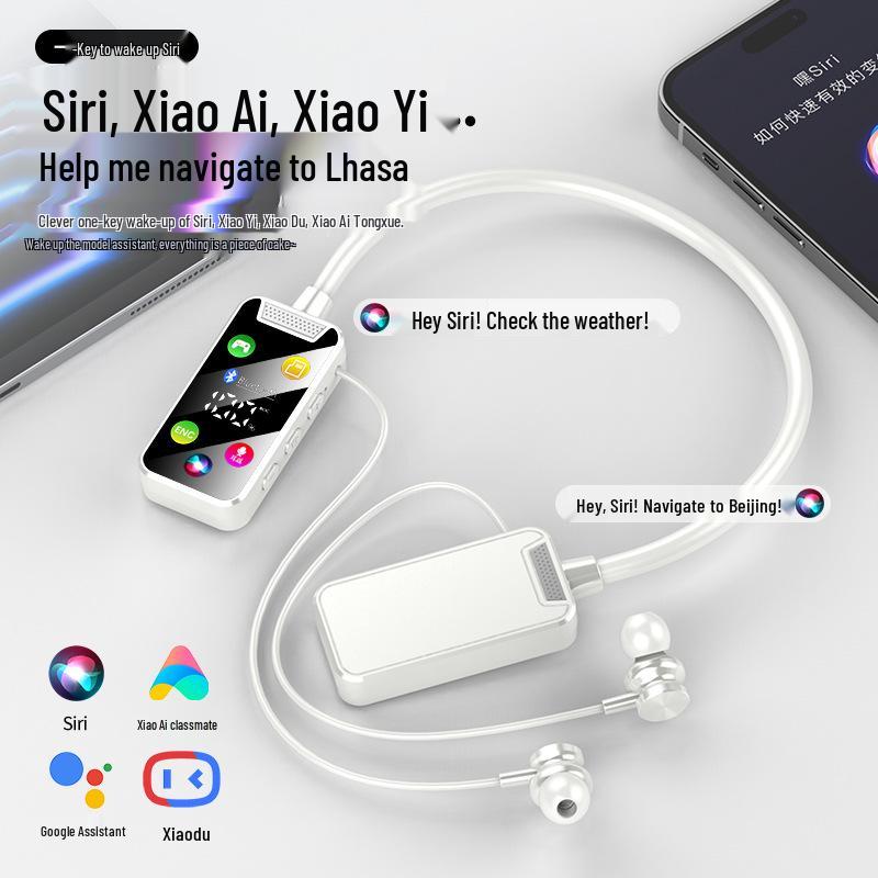 2024 Новая модель Bluetooth спортивные наушники-ожерелье - Беспроводные, Шумоподавление ENC, Долгое время работы от аккумулятора