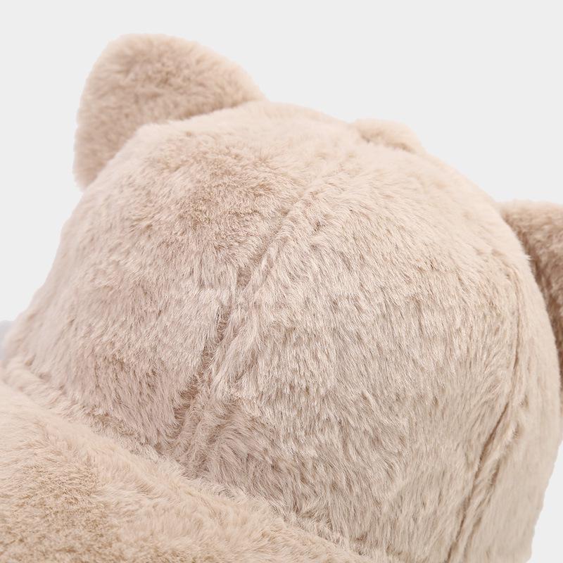 Women's Cartoon Cat Ear Plush Baseball Cap - College Style, All-Match, Autumn/Winter Collection