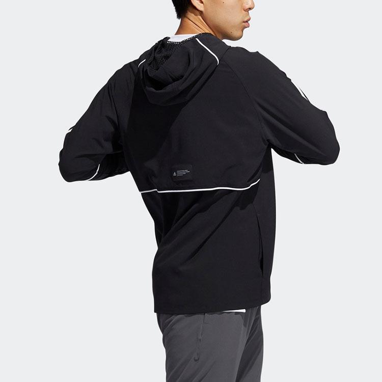 Adidas Спортивная куртка на молнии с капюшоном Мужская верхняя одежда Черный GL4799