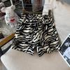 Men's New Fashionable Zebra Print Casual Versatile Straight Loose Shorts