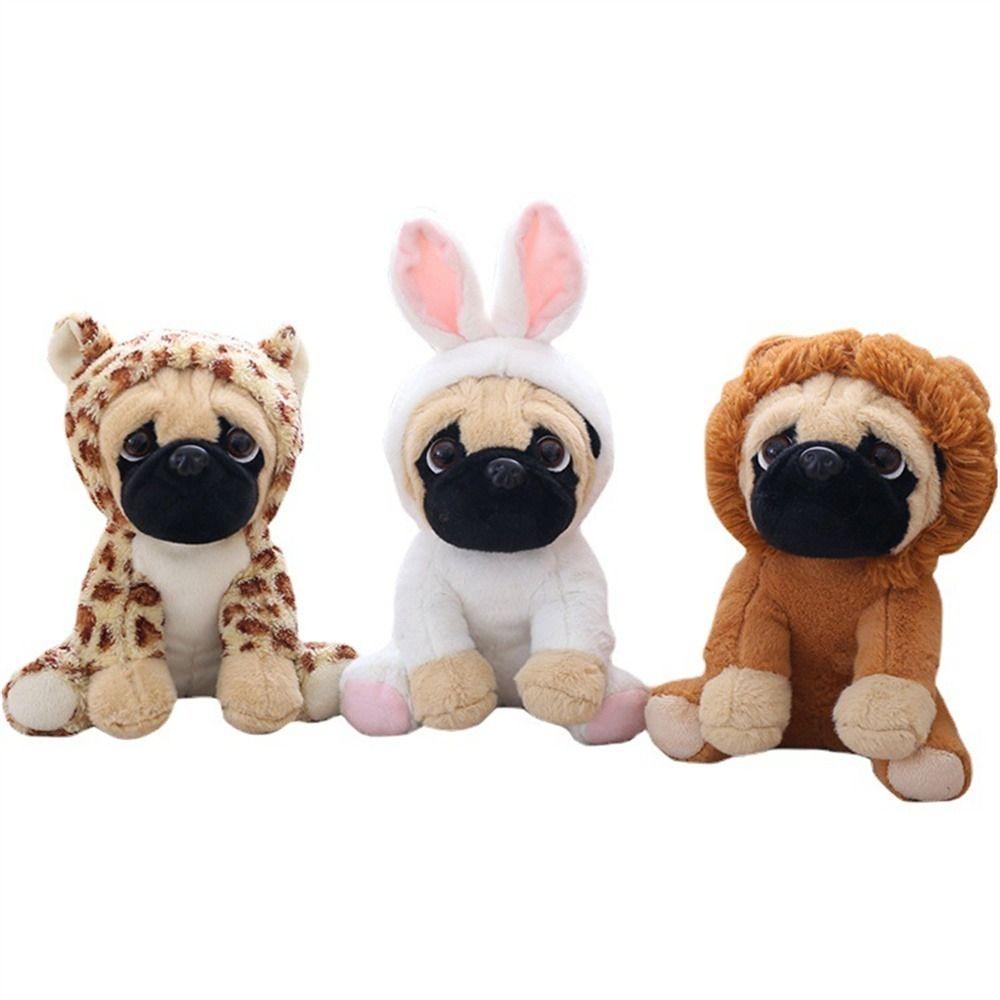 Stuffed Animals Pug Dog Plush Toys Rabbit Elephant Bulldog Dogs Plush Stuffed Sharpei Dog  Birthday