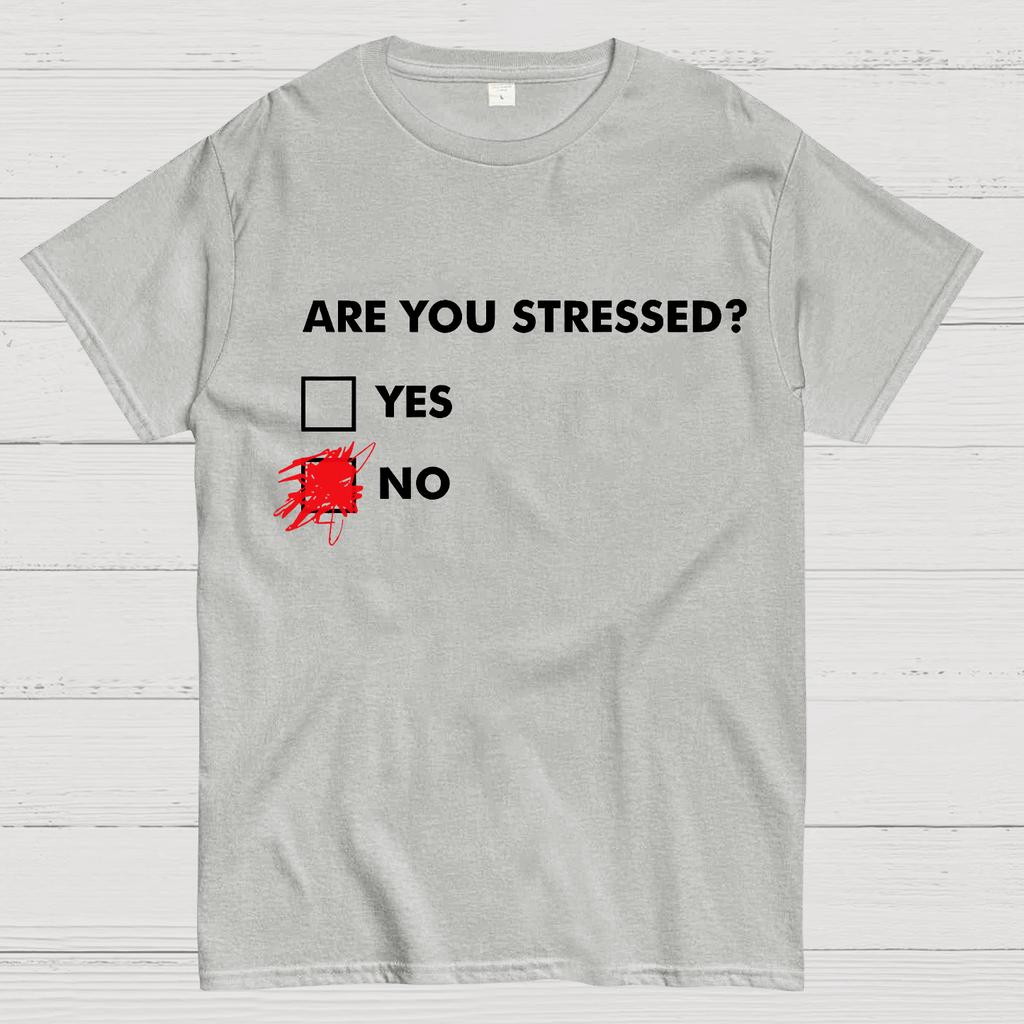 Fuuny Word Are You Stressed? No Cotton Summer Casual Cool Loose T-Shirt