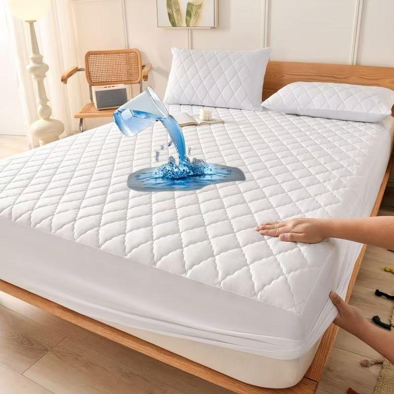 100% Waterproof Mattress Cover Quilted Thicken Single Double Elastic Fitted Sheet Style Bed Protector Pad King Size