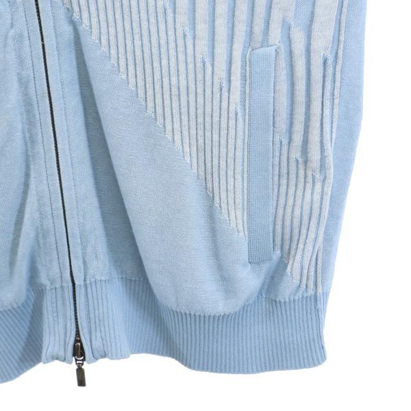 LANVIN en Bleu knit Zip jacket 50 light blue Men's Used