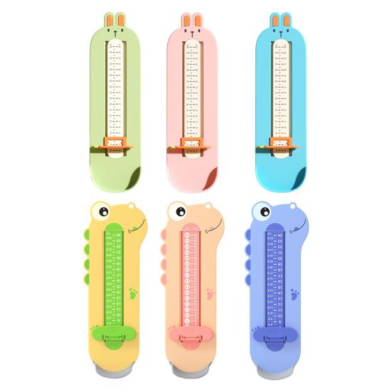Kids Foot Measuring Device Cartoon Dinosaur Rabbit Infant Boys Girls Foot Length Measurement Gauge