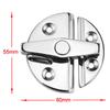Защелка для двери лодки из нержавеющей стали 316, поворотный замок на 180°, круглый замок для морского шкафа, защелка для яхт и катеров, морская фурнитура