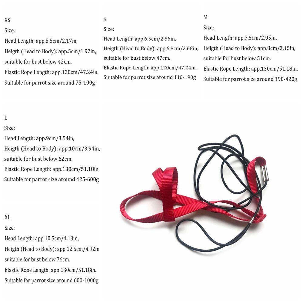 Portable Adjustable Bird Supplies Bird Leash Traction Strap Pet Training Rope Parrot Harness