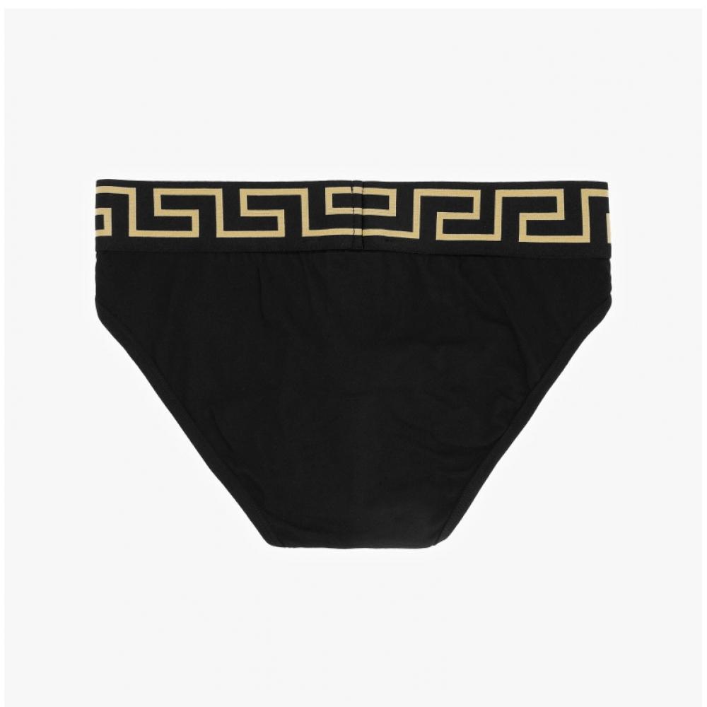 Versace Au10027 1a10011 A80g Греческий узор Короткие мужские трусы S