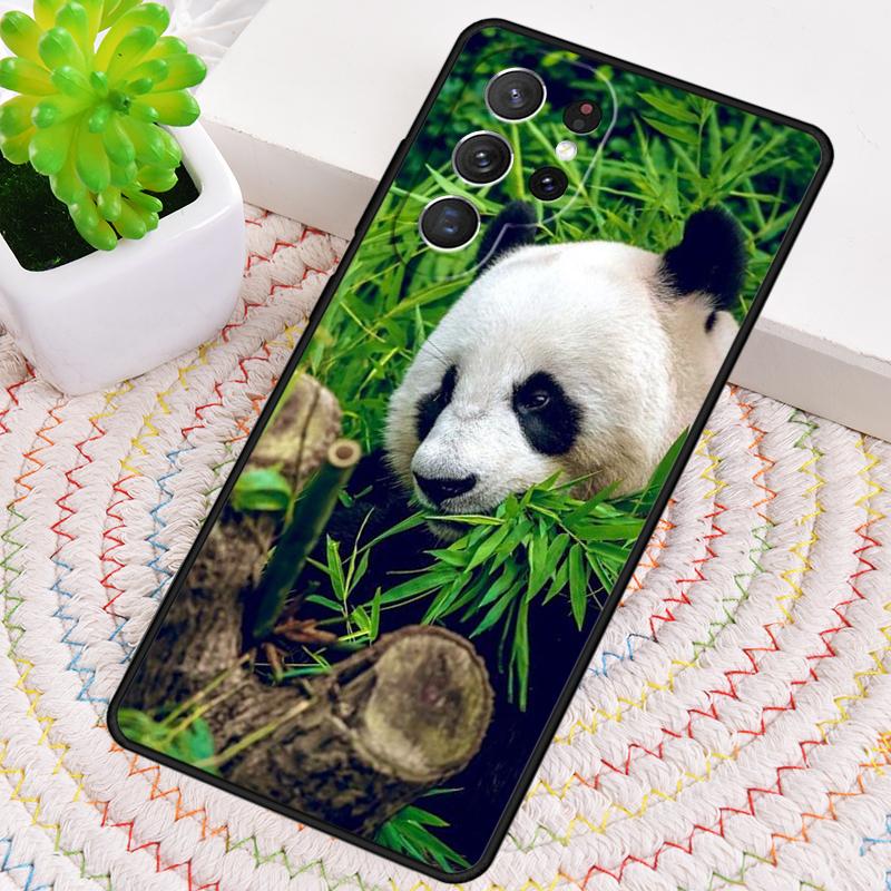 Панда Животное Милый Медведь Силиконовый Чехол для Телефона Для Samsung Galaxy note 10 pro S26 S25 S24 S23 S22 S21 Plus S25Ultra Capa Чехол