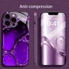 Фиолетовый эффект капли воды для чехла iphone Модный для coque iphone Чехол fundas Стекло для iPhone 17 16 15 14 13 12 pm Pro Plus