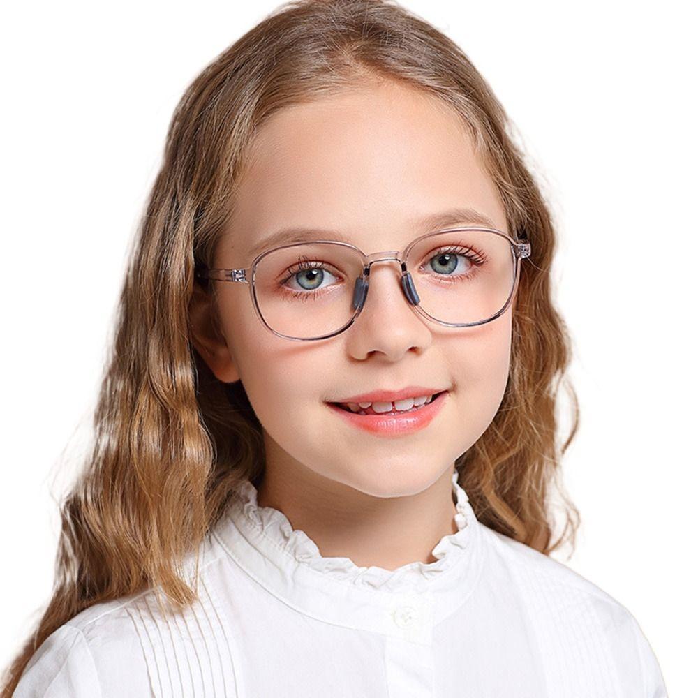 Kids Anti-Blue Light Glasses Children Boys Girls Ultra Light Soft Square Frame High Quality Computer Eye Protection Eyeglasses