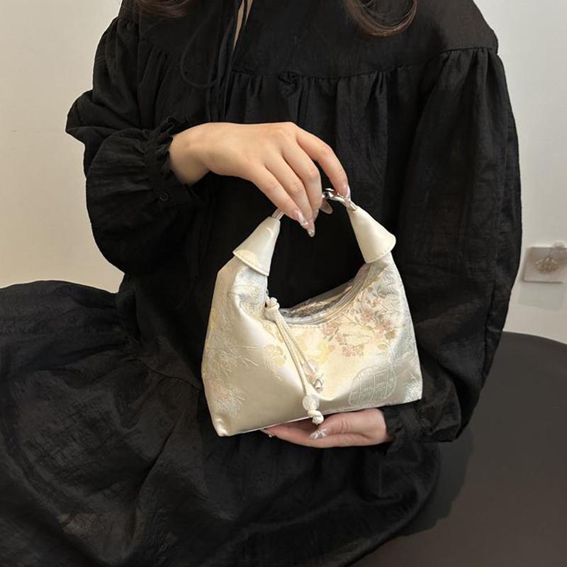 Женские сумки с тонкой вышивкой в китайском стиле 2025 Лето Сумка на плечо Кроссбоди Повседневная Вечерняя сумка-тоут для женщин