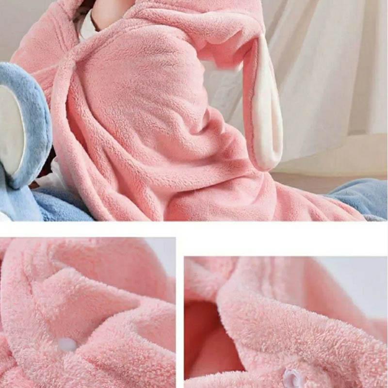 Baby Bath Towel Bathing Coral Fleece Baby Cloak Cloak Children's Hooded Absorbent Soft Skin-friendly Bathrobe