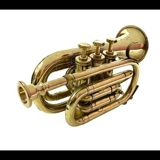 Винтажная морская полированная труба для студентов, музыкальная труба, горн