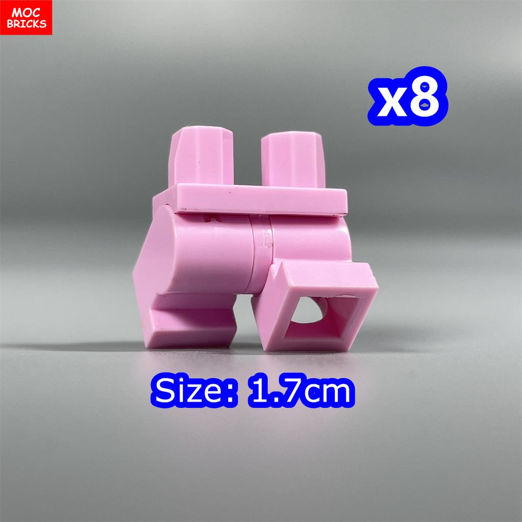 8 шт. Кубики MOC 17 мм Брюки Подвижные Короткие Ноги 970 см00 Часть Тела Одежда Модель Фигурка Сборка Строительные Блоки Игрушки Подарки