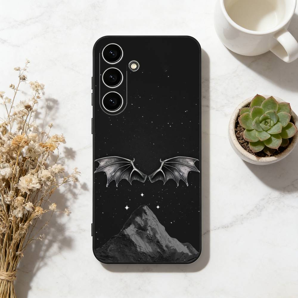 Чехол для телефона Acotar A Court of Mist and Fury для Samsung Galaxy A73, A72, A71, A70, A53, A52, A51, Мягкий силиконовый черный чехол