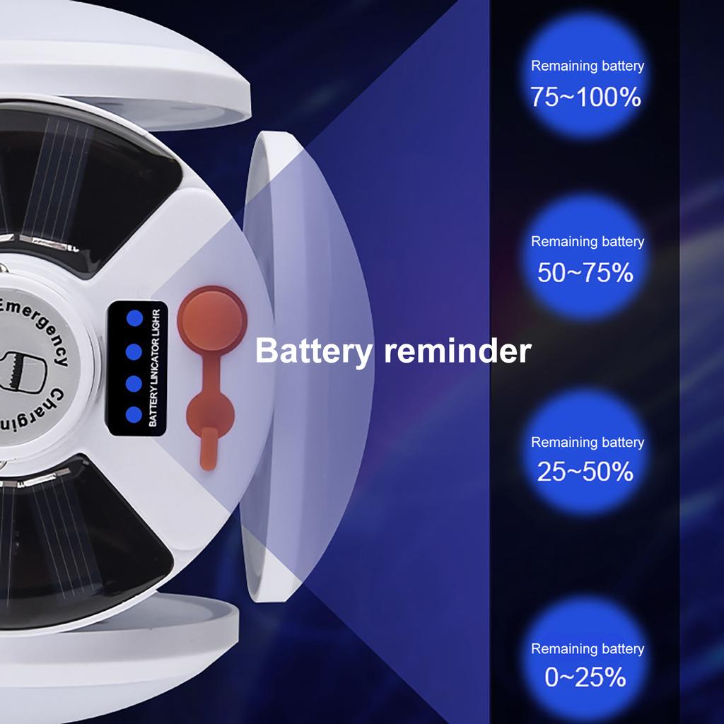 Солнечная лампа для кемпинга, ночная перезаряжаемая складная лампа для барбекю