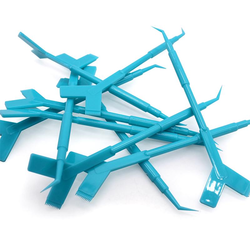 10 шт. многоразовые пластиковые палочки для завивки ресниц, инструмент для наращивания ресниц Y-образная расческа, бигуди для подъема ресниц, аппликатор, кисти для макияжа