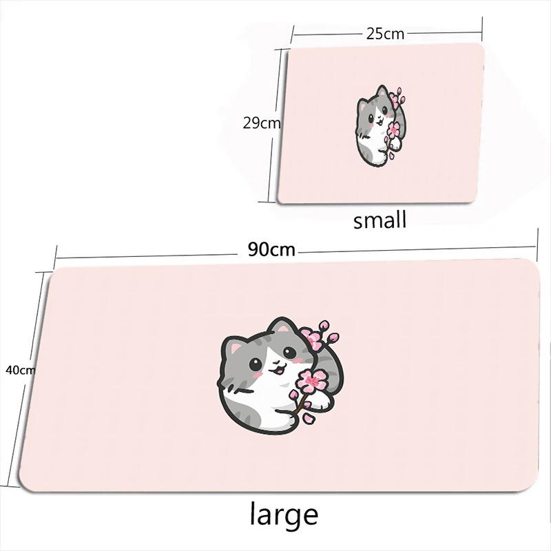 Kawaii Cartoon Animals Mouse Pad Girly Large Computer Office Table Mats XXL Rubber Antislip Gaming Keyboard Mat Long Desk Pads