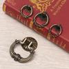 Ring Pattern European Style Retro Furniture Knobs Single Hole Bronze Handles Wardrobe Pulls