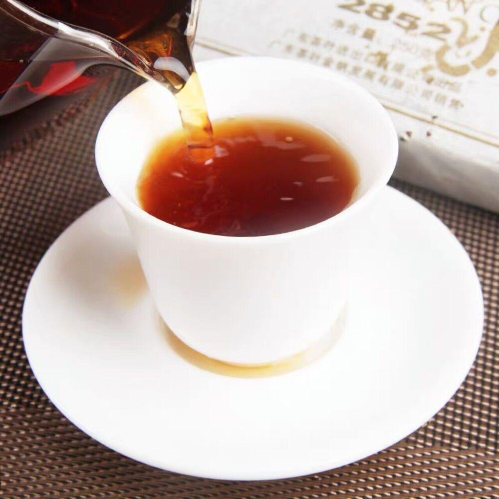 Чай Jinfan Brick Пуэр Чжуань Ча 2852 Shu Pu Er Ripe Puer Tea Brick 250г