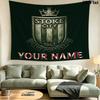 Custom Name Stoke City Printed Tapestry – Wall Hanging for Bedrooms, Dorms, and Home Decor
