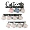3Pcs Wall Mount Mug Wall Rack Coffee Cup Holder with Heavy Duty Hooks Easy To Install Rustproof Tea Cup Hanger Display Decor