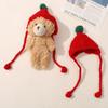 Cute Mini Knitted Hats Candy Color Casual Wear Hat Cartoon Animal Doll Hat  for Skirt