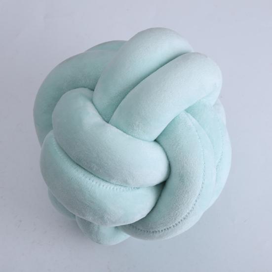 Knotted Ball Pillow Soft Cotton Knotted Ball Throw Pillow Waist Back Cushion for Home Sofa Bed
