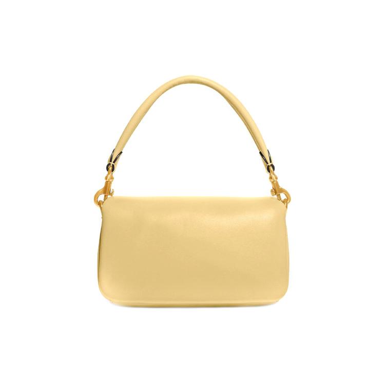 New COACH Tabby Nappa Leather Cloud Bag Pillow Bag Shoulder Bag Crossbody Bag Handbag Small Size Women's Light Yellow C3880-B4VN