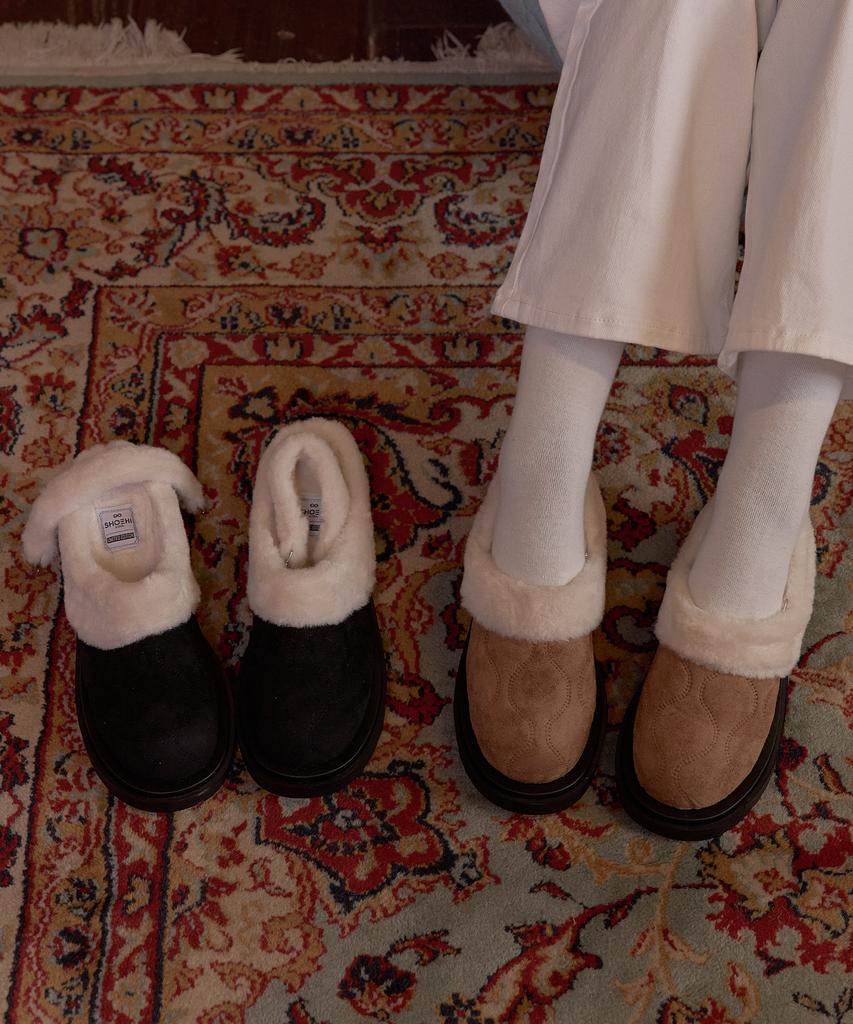 Шерстяные клоги Shoehi (2 цвета)_B5222