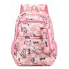 Layered Backpack Striped Zipper Large Capacity Storage Widened Strap Shoulder
