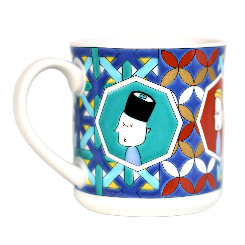 Кружка для суши Maruyamart Kutani Ware высокого качества, 210 мл, фарфор, /