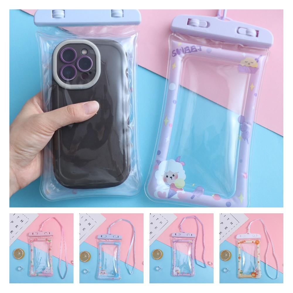 Thick Strap Mobile Phone Waterproof Bag Cartoon Mobile Phone Pouch Waterproof Phone Case Sports