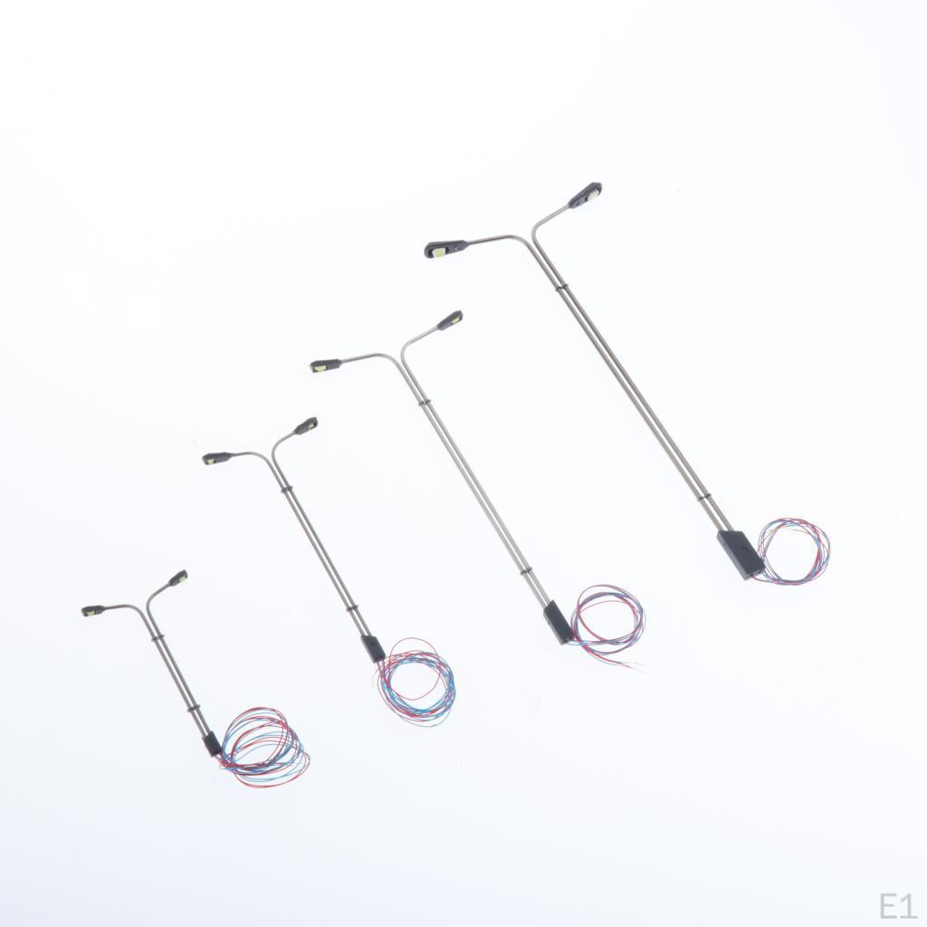 10 шт. уличный фонарь, садовые фонари для железной дороги, 1:100