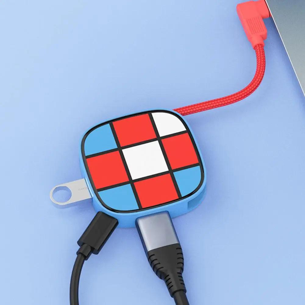 Док-станция 2-го типа Type-C 3-в-1 Для Switch 2 4K 60 Гц USB 3.0 5 Гбит/с PD-100 Вт