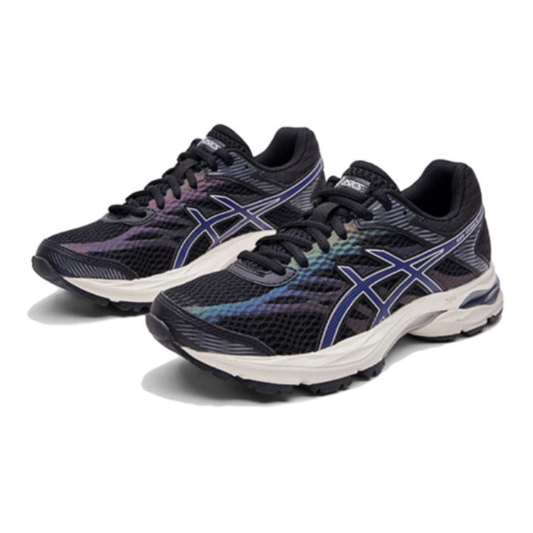 Asics Gel-Flux 4 Удобные Прочные Низкие Детские Кроссовки для Бега Детские кроссовки Черные Серые 1014A321-002