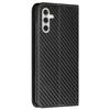For Samsung Galaxy S24 Case Carbon Fiber Texture Wallet Stand Leather Cover