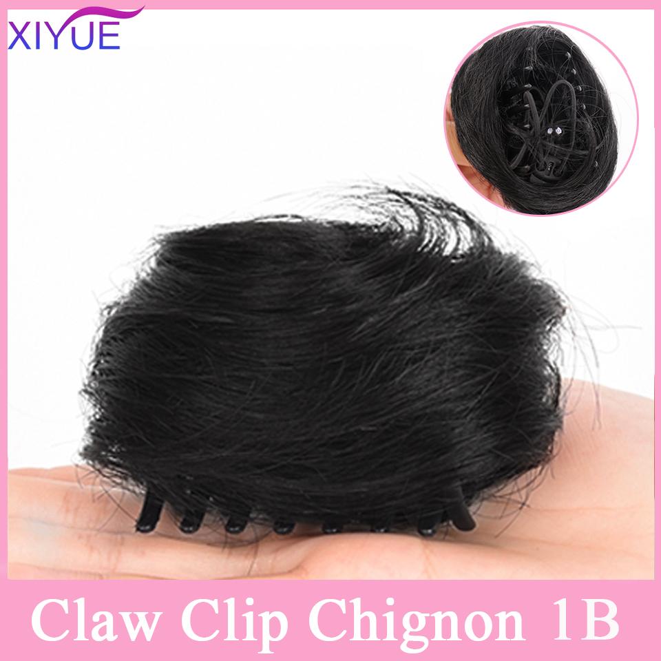 Накладные волосы на зажиме для когтей, синтетические высокотемпературные волокна, шиньон, искусственные волосы, омбре, волосы в виде когтей, грязные булочки, прическа, коготь