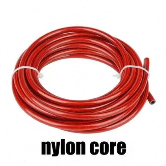 AN3 1M~10M Motorcycle Braided Stainless Steel Nylon Brake Pipe Line Hose Brake Line Gas Oil Fuel Tube Pipe Racing Brake Hose