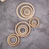 Wooden Ring Circle Natural Wood DIY Handicraft Decoration Baby Teether Rodent Teething Ring Montessori Toy Ornaments Accessories