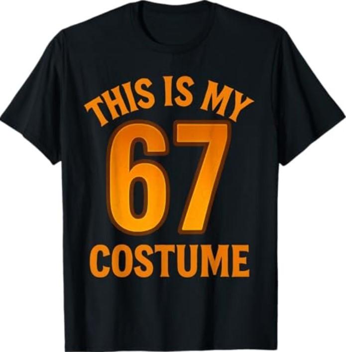 This is My Halloween 67 Costume Lazy Brainrot Meme T-Shirt Unisex T-Shirt