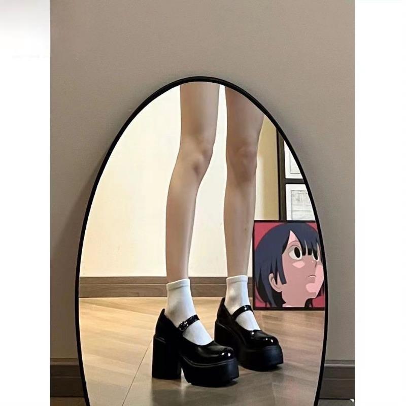 Super Legs Slender Heels Mary Jane High Heels Platform Soles Versatile Fashion Super High Heel Mary Jane Shoes Thick Heels