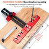 Woodworking Drilling Locator Aluminum Alloy Drawer Cabinet Door Handle Hole Drill Guide Hardware Template Tool
