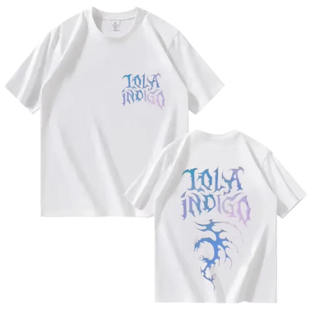 Singer Lola Indigo Tour New T Shirts Men Women Harajuku High Quality Fashion Tshirt Vintage Oversized Short Sleeve T Shirt